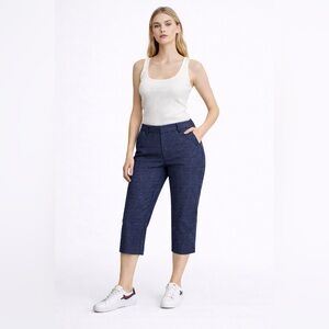 TOMMY HILFIGER - Blue and White Capris